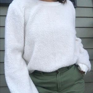 White Fuzzy Sweater
